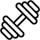 icon of dumbbell